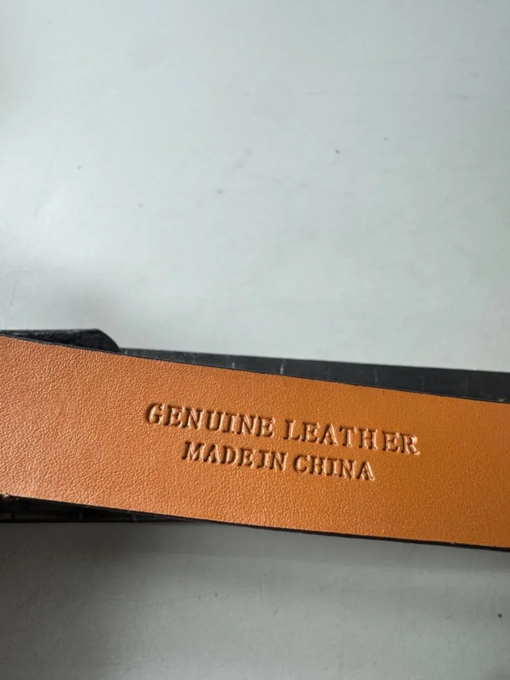 Lauren Ralph Lauren Tri-Strap Black Leather Belt, Size L